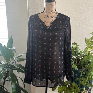 NWOT Mossimo Supply Co Black Boho Style Blouse Size M
Excellent Condition
#646